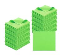 PATIKIL Panno In Microfibra Per Pulizia Occhiali 7"x6", 50 Pezzi Panno Per Pulizia Occhiali Morbido Per Schermi Per Lenti Fotocamera Occhiali Schermi In Borsa Vinile Singola, Verde