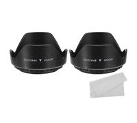 PATIKIL Paraluce Obiettivo Fotocamera 49mm 2pz Paraluce Fiore Panno per Pulizia per Bloccato Eccesso Luce Solare Ridurre Riflessi Riverbero Obiettivo Migliorare Fotografia Fotocamera