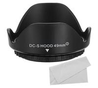 PATIKIL Paraluce Obiettivo Fotocamera 49mm Paraluce Fiore Reversibile Panno per Pulizia per Bloccato Eccesso Luce Solare Ridurre Riflessi Riverbero Obiettivo Migliorare Fotografia