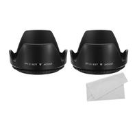 PATIKIL Paraluce Obiettivo Fotocamera 77mm 2pz Paraluce Fiore Panno per Pulizia per Bloccato Eccesso Luce Solare Ridurre Riflessi Riverbero Obiettivo Migliorare Fotografia Fotocamera