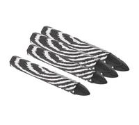 PATIKIL Pastelli per Marcatura di Legname, 6pz Pastelli per Marcatori di Pneumatici a Cera Esagonale da 4"x0.55" Nero