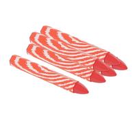 PATIKIL Pastelli per Marcatura di Legname, 6pz Pastelli per Marcatori di Pneumatici a Cera Esagonali da 4"x0.55" Rosso