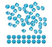 PATIKIL Perle di vetro bicone da 4 mm, 1800 pezzi di perline di cristallo bicone sfaccettate piccole per orecchini bracciali collane cerchio creazione di gioielli fai da te, blu scuro