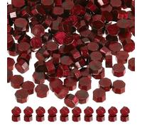 PATIKIL Perline Cera per Sigilli, 720Pz Perline Ceralacca, Perline Timbro Ceralacca Ottagonal per Lettere Inviti Matrimonio Busta Artigianato, Rosso Chiaro