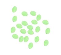 PATIKIL Perline da Pesca Luminose Brillano al Buio 3,4mm, 100pz Perline Rotondo Esche Artificiali in Pastica Dura per Montature Esche Pesca Siluro Acqua Dolce Acqua Salata, Verde