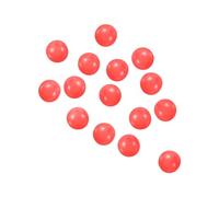 PATIKIL Perline da Pesca Luminose Brillano al Buio 6mm, 100pz Perline Rigging in Gomma Morbida Rotondo per Montature Esche Pesca Siluro Acqua Dolce Acqua Salata, Rosso