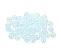 PATIKIL Perline in acrilico, 8 mm, 400 pezzi, graziose perline distanziatrici sfuse in plastica ABS, perline rotonde sfuse per bracciali, gioielli, collane, orecchini, ornamenti artigianali, blu