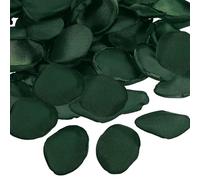 PATIKIL Petali di Rosa di Seta, 200 Pz Petali di Fiori Artificiali Petali di Rosa Finti per Matrimonio Spargimento Corridoio Sposa Decorazione Tavolo Notte Romantica, Verde Scuro