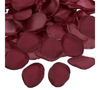PATIKIL Petali Rosa Seta 100pz Artificiale Fiore Petali per Matrimonio Decorazioni Romantico Notte Spargimento Navata Petali Borgogna