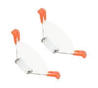 PATIKIL Piastra Copertura Soffitto Metallo 1.2", 2Pz Trim Luce Incassata Montaggio a Parete Tappo Foro Downlight Pannello Decorativo Molle Clip per Aperture Rotondo 1.4"-2.2", Bianco Opaco