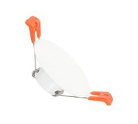 PATIKIL Piastra Copertura Soffitto Metallo 1.2", Trim Luce Incassata Montaggio a Parete Tappo Foro Downlight Pannello Decorativo con Molle Clip per Aperture Rotondo 1.4"-2.2", Bianco Opaco