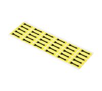 PATIKIL Piccolo Freccia Adesivi 1. 4x0. 4", 8 Foglio Auto Adesivo Ispezione Indicatore Gas Liquido Flusso Direzione Etichetta per Lavoro Industriale, Nero Giallo