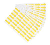 PATIKIL Piccolo Freccia Adesivo Etichetta 1.2x0.4", 300pz Adesivo Colore Codifica Cartello Adesivo per Gas Flusso Direzione Ispezione Difetto Marcatura, Giallo