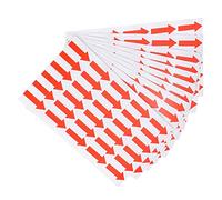 PATIKIL Piccolo Freccia Adesivo Etichetta 1.2x0.4", 600pz Adesivo Colore Codifica Cartello Adesivo per Gas Flusso Direzione Ispezione Difetto Marcatura, Rosso