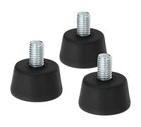 PATIKIL Piedi universali per treppiede in gomma, M8 x 2,5 cm, confezione da 3 pezzi di ricambio per treppiedi per fotocamera, monopiede, nero