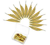 PATIKIL Piume di Freccia Girevoli, 50 Confezioni 1.8 Pollici Piume di Freccia in Plastica Piuma di Freccia di Torsione Destra per Tiro al Bersaglio Fai da Te, Giallo