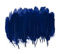 PATIKIL Piume D'Oca Naturali 4-7" All'Ingrosso Per Artigianato, 200 Pezzi Piume Decorative Lunghe Di ricchi colori Per Acchiappasogni Fai Da Te, Cappello， Ghirlande, Blu Scuro