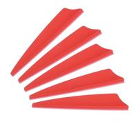 PATIKIL Piume per Frecce, Confezione da 100 2.5 Pollici Piumaggio per Frecce da Tiro con L'Arco Piuma Scudo per Fai da Te, Rosso