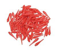 PATIKIL Plastica Freccetta Punte, 100pz 2BA Filettatura Morbido Freccetta Punte Plastica Punta Morbido Punta, Rosso