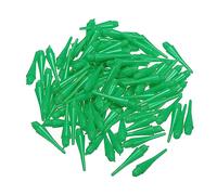 PATIKIL Plastica Freccetta Punte, 100pz 2BA Filettatura Morbido Freccetta Punte Plastica Punta Morbido Punta, Verde
