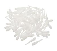 PATIKIL Plastica Freccetta Punte, 50pz 2BA Filettatura Morbido Freccetta Punte Plastica Punta Morbido Punta, Bianco
