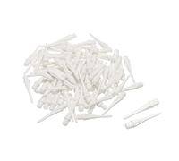 PATIKIL Plastica Freccetta Punte, 50pz 2BA Filettatura Morbido Freccetta Punte Ricambi Plastica Punta Morbido Punta Freccetta Accessori, Bianco