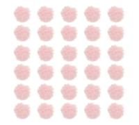 PATIKIL Pompon in Finta Pelliccia per Cappello, 30 Pz Pompon Morbidi e Soffici con Anello Elastico per Portachiavi Cappello a Maglia Sciarpe Guanti Borsa Natale, Rosa Chiaro