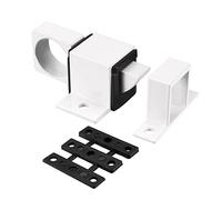 PATIKIL Porta Bullone Scrocco, 1pz Alluminio Lega Sicurezza Automatico Finestra Cancello Molla Rimbalzo Blocco, Bianco