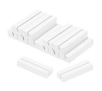 PATIKIL Porta Carte Segnaposto in Legno, 12pz Supporto Segnaposto Numero Tavolo Porta Carte Nome per Esposizione Foto Menu Decorazioni Matrimonio Festa di Compleanno, Bianco