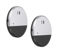 PATIKIL Porta Finestra Allarme, 3pz 125dB Vibrazione Allarme Sensore Porta Finestra Sicurezza Aperto Allarmi, Nero Argentato