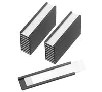 PATIKIL Portaetichette Magnetica 2" x 0.5" con Inserti Carta, 25Pz Portaetichette Magnetica a Canale C Etichette Scaffale per Schede Dati per Scaffali Metallo Lavagna Cassetta Attrezzi