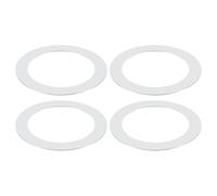PATIKIL Portafaretto da Incasso Dia Interno 2,99", Dia Esterno 4,72", 4pz Illuminazione Incasso Copertura Anello Metallico per Apparecchi Soffitto Illuminazione LED, Finitura Cromata Opaca