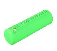 PATIKIL Portapenna In Silicone Tonda Piccola Con Cerniera Impermeabile Morbida Estetica Borsa Per Cosmetici Portaoggetti Per Viaggio Accessori Per Studio Della Bibbia Verde