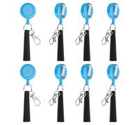 PATIKIL Portapenne Retrattile, 8 Pezzi Portapenne con Impugnatura Elastica in Silicone per Pennarelli da Falegname e Matite da Carpentiere, Blu Cielo