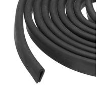 PATIKIL Profilato In Gomma Per Bordi 4 M X 4 Mm X 9 Mm Guarnizione A Canale U Protettiva Per Bordi Da 2 Mm Per Porte Auto Coperchi Lamiere Angoli Tavoli Piastre In Acciaio Nero