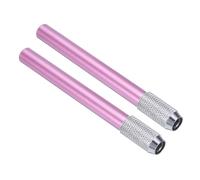 PATIKIL Prolunghe per Matite, 2pz Portamatite Regolabile in Metallo Prolunga Penna per Matite Corte Matite Colorate Scrivania Ufficio, Rosa
