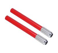 PATIKIL Prolunghe per Matite, 2pz Portamatite Regolabile in Metallo Prolunga Penna per Matite Corte Matite Colorate Scrivania Ufficio, Rosso