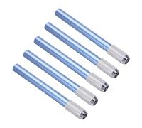 PATIKIL Prolunghe per Matite, 5pz Portamatite Regolabile in Metallo Prolunga Penna per Matite Corte Matite Colorate Scrivania Ufficio, Blu