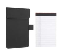 PATIKIL PU Index Card Holder 5.7"x3.7" Pocket Notepads Holder 50 to Do List Sheets Black