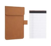 PATIKIL PU Index Card Holder 5.7"x3.7" Pocket Notepads Holder 50 to Do List Sheets Brown