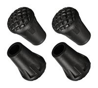 PATIKIL Punte per Bastoncini da Trekking 4pz Camminata Bastone Arrampicata Sci Canna Ricambio Tappi Estremità Punta Protezioni Accessori per Esterno Escursioni Poli