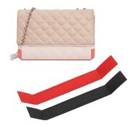 PATIKIL Purse Base Shaper 10 x 1.2 Inch, 2 Pcs Purse Bottom Insert Felt Bag Shaper Saver Liner Board for Wallet on Chain Bags, Black/Red