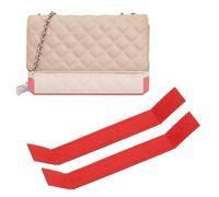 PATIKIL Purse Base Shaper 10 x 1.2 Inch, 2 Pcs Purse Bottom Insert Felt Bag Shaper Saver Liner Board for Wallet on Chain Bags, Red