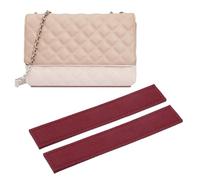 PATIKIL Purse Base Shaper 7 x 1.2 Inch, 2 Pcs Purse Bottom Insert Felt Bag Shaper Saver Liner Board for Wallet on Chain Bags, Wine Red