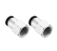 PATIKIL Raccordi Push to Connect, 2 Pezzi Tubo da 8mm OD a Filettatura Femmina 1/4 Pollice NPT Filettatura Femmina Raccordi a Connessione Rapida