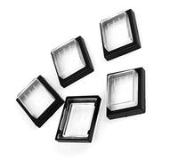 PATIKIL Rettangolo Plastica Impermeabile Anti-polvere Interruttore Copertine Protezioni per Elettrici Collega 5pz