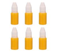 PATIKIL Ricarica Inchiostro 0.33oz Per Timbri E Cuscinetti, 6Pezzi 10ml Ricarica Inchiostro Per Timbri Ufficio Timbro Autoinchiostrante Timbro Data Scrapbooking, Oro Giallo