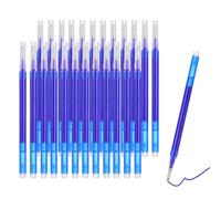 PATIKIL Ricariche Penna Cancellabile 0,7mm Blu 24 Pezzi | Inchiostro Gel Cancellabile, Punta Media, Ricariche per Penna a Scatto, Scrittura Fluida per Agenda Diario Appunti Ufficio