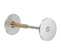 PATIKIL Rivestimento Pomello Porta Foro 1 9/16" Dia. Copri Catenaccio Piastra Porta Foro Riempimento Piastra per 1 1/32" a 1 3/8" Fori Nichel Satinato Spazzolato