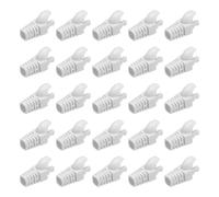 PATIKIL RJ45 Plug Connector Cover, 50Pcs Cat5 Cat5E Cat6 Cat7 Copertura per Cavo di Rete per Laptop Computer Desktop Router Smart TV Telecamere di Rete Stampanti, Bianco